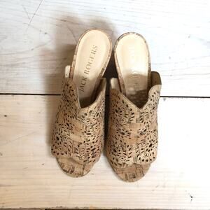 Jack Rogers NWOT Women's Ronnie Cork Wedge Sandals Size 6